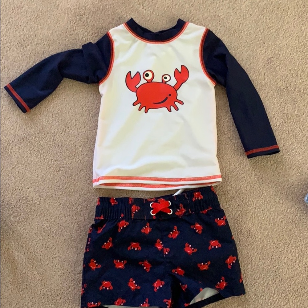 Never worn: Cat & Jack boys swim 9-12 months